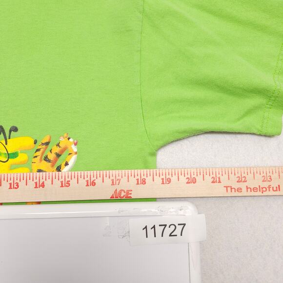 Disney World Casual Short Sleeve Graphic Crew Neck Shirt Mens Size Small S Green - Picture 6 of 9